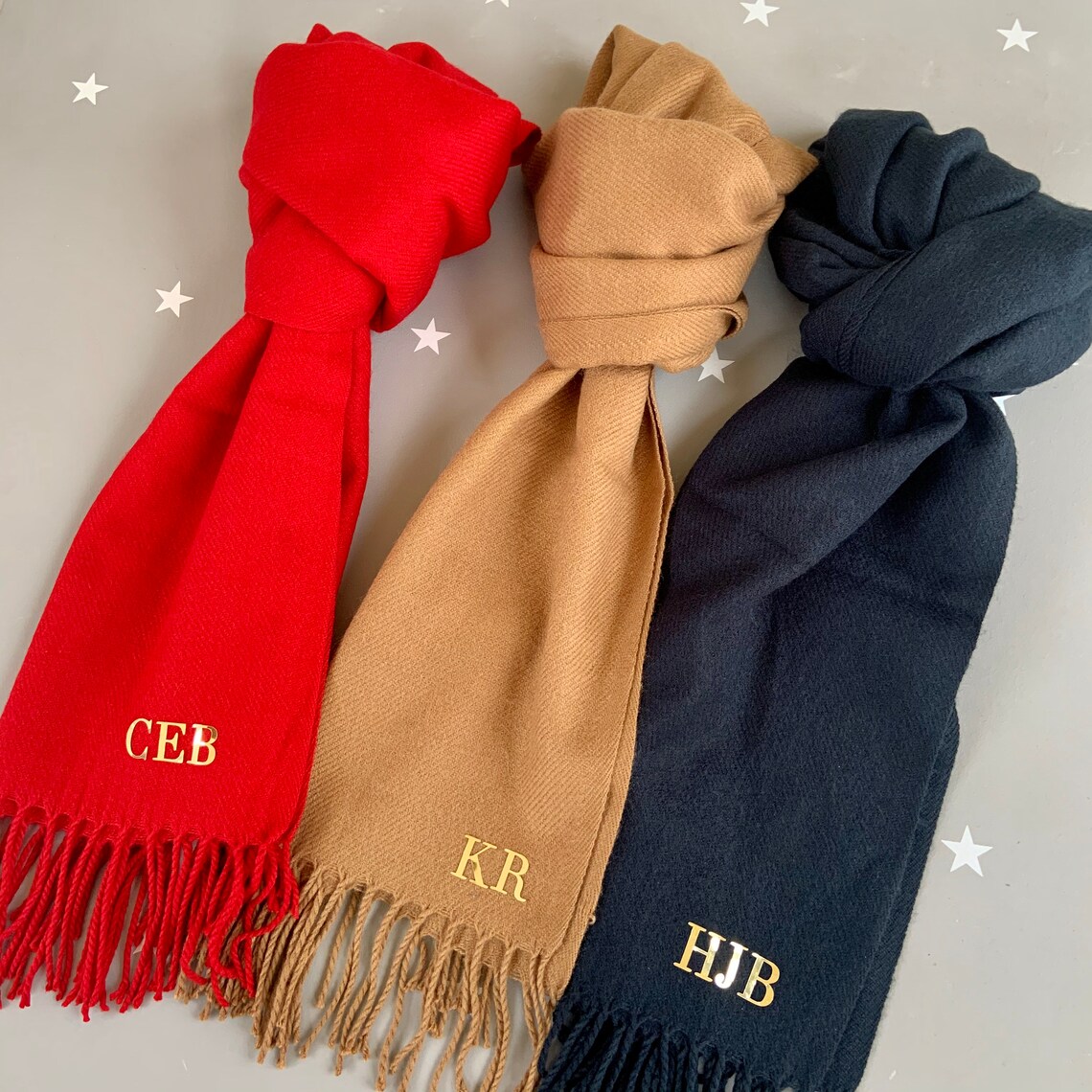 Initia Scarf Custom Scarf Woolly Scarf Name Scarf Personalised Etsy UK