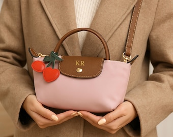 Borsa a tracolla in nylon con iniziali personalizzate – Mini borsa personalizzata per donne e ragazze