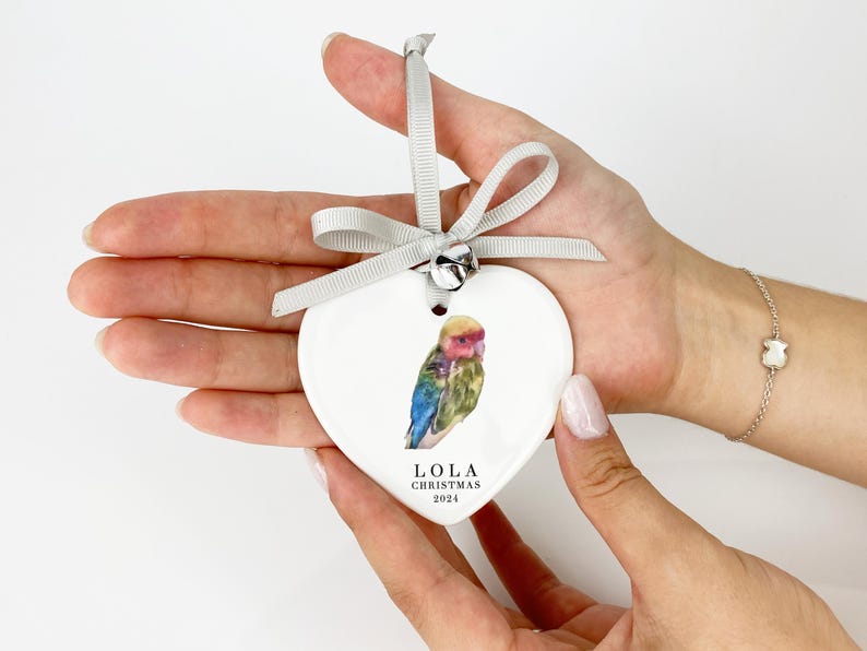 Custom Pet Ornament Watercolour Personalised Dog Portrait Dog/ Cat