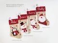 Personalized Plush Christmas Stocking: Santa, Reindeer, Snowman product logo