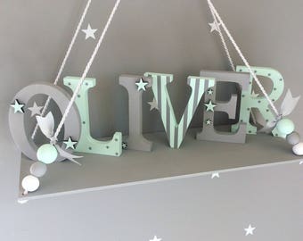 wooden letters, wall letters, wooden name letters, nursery letters, letters for nursery, baby wall letters,