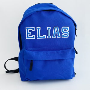 Sac à dos d'école en nylon personnalisé-Sac personnalisé-Cartables pour la rentrée scolaire-Sac à dos pour enfant-Sac à dos personnalisable avec écusson en chenille-Cadeaux pour les enfants