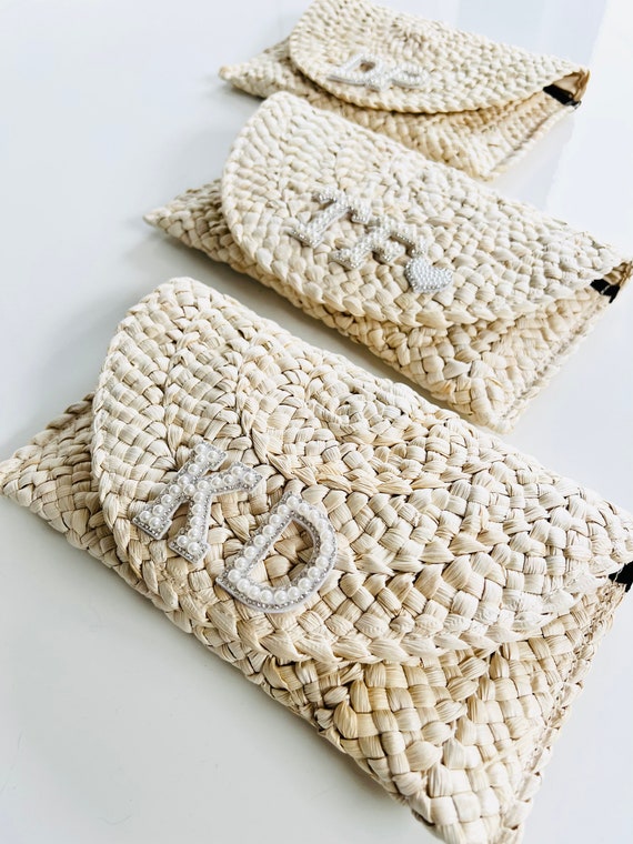 Straw Clutch Bag Straw Bag Straw Purse Custom Straw Bag