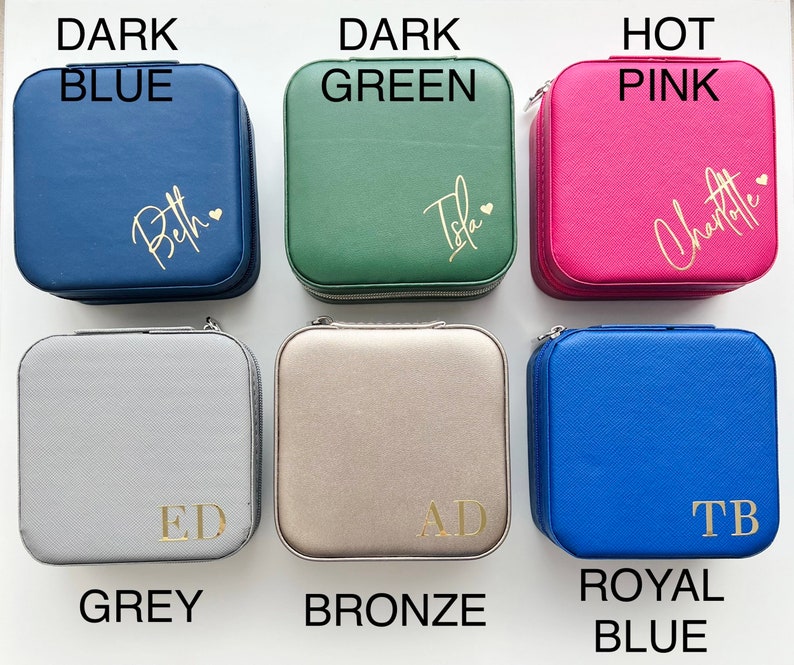 Personalized Jewelry Box Custom Jewelry Boxes Bridesmaid Etsy