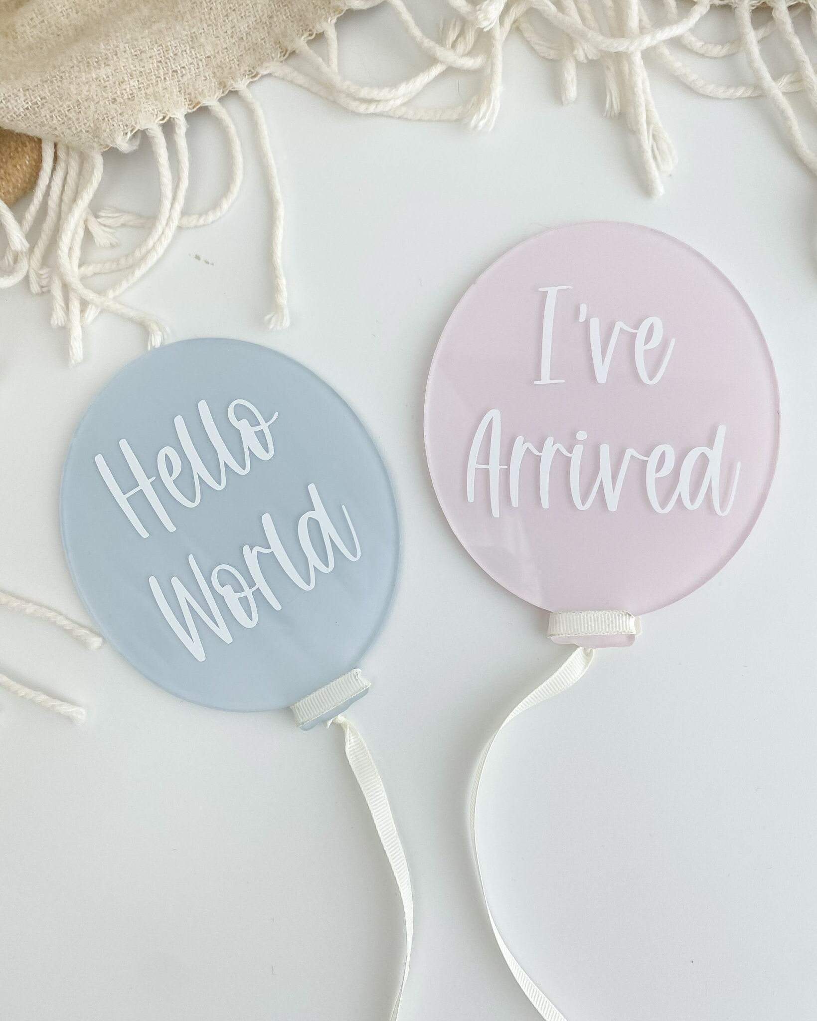 Acrylic Baby Milestone Discs: Hot Air Balloon Photo Prop - Etsy