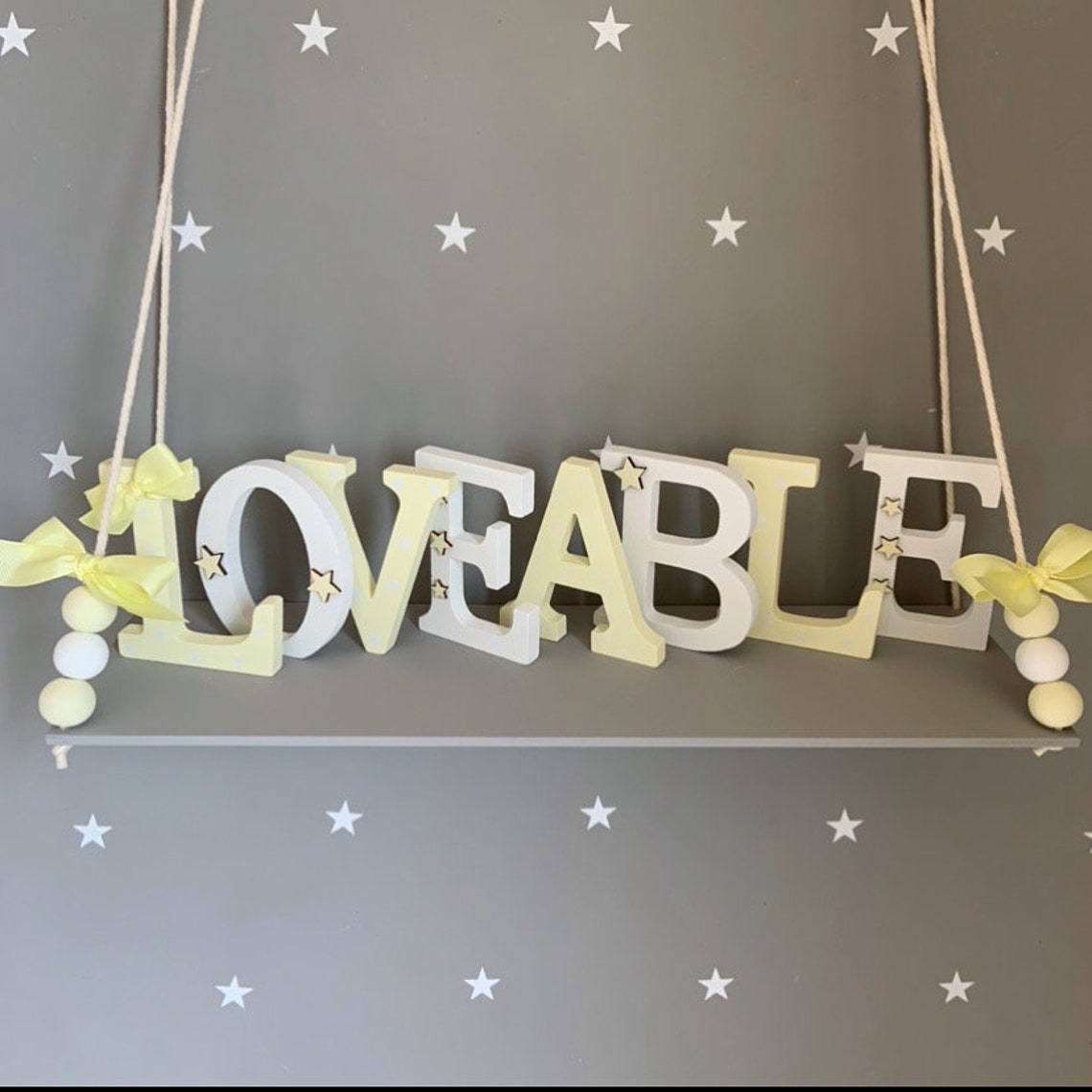Wooden letters wall letters wooden name letters nursery Etsy