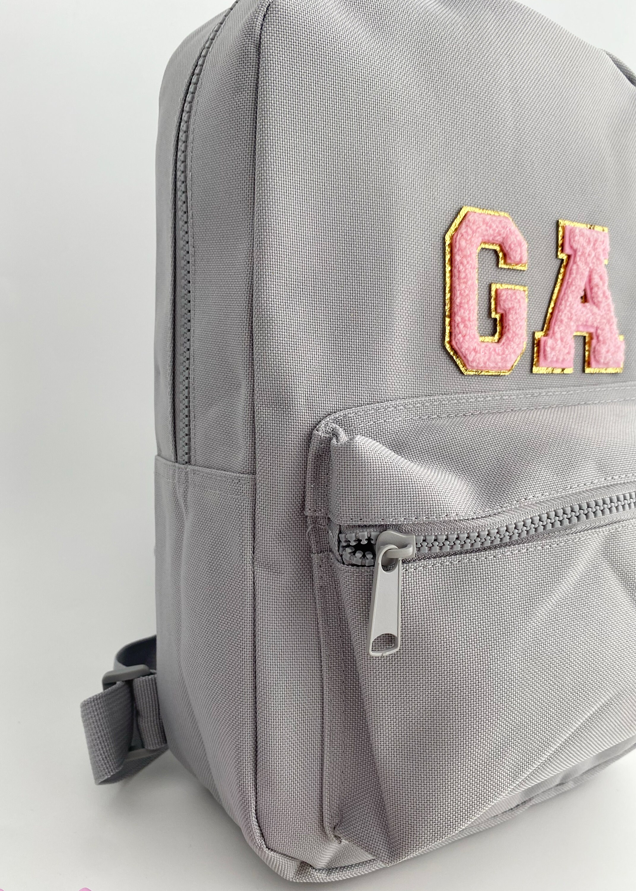 Personalized Mini Backpack: Custom Letter Initial 
