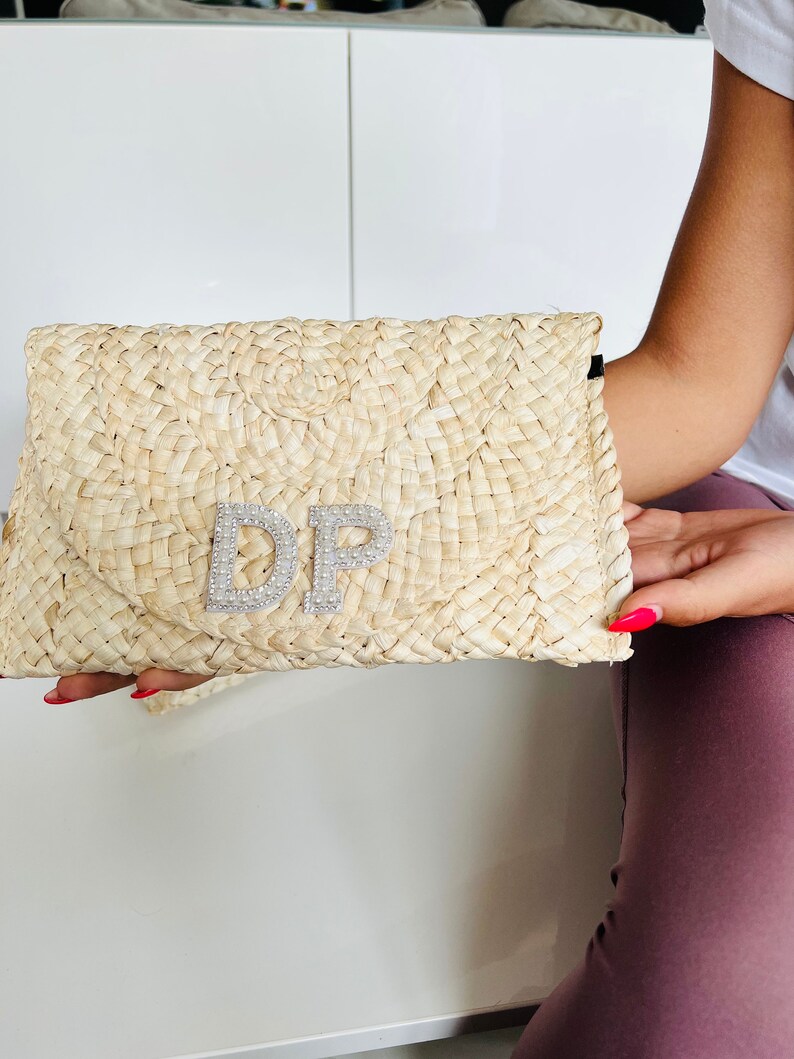 Bride Straw Clutch Bag Straw Bag Straw Purse Custom Straw Etsy UK
