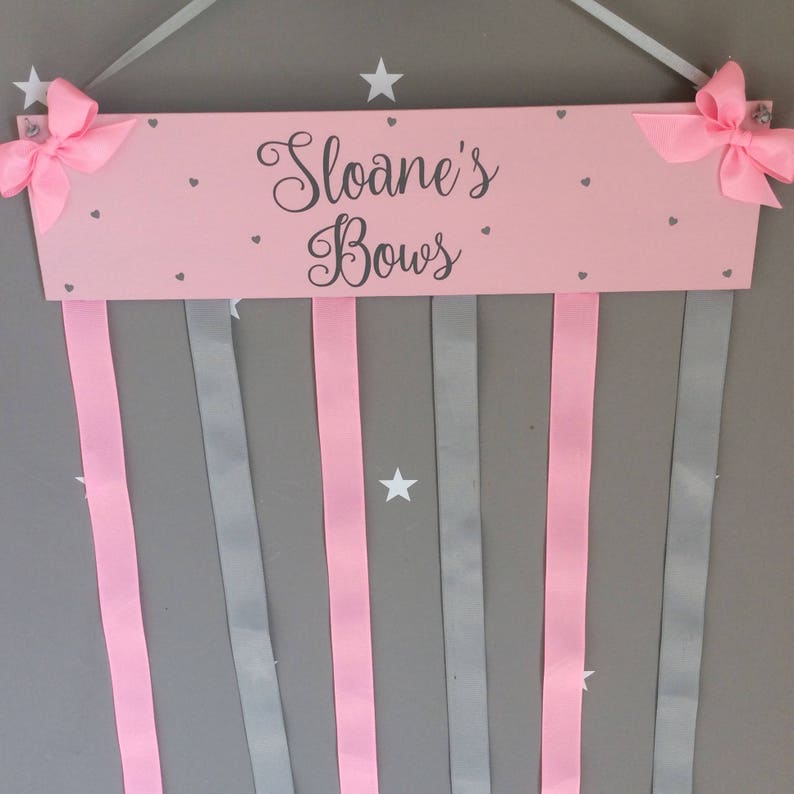 Hair Bow Organiser Hair Bow Holder Bow Holder Girls Bow Etsy