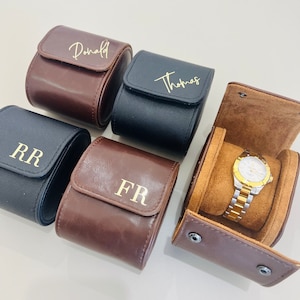 Gepersonaliseerd cadeau voor hem custom horlogedoos opbergcadeau voor vader cadeau voor echtgenoot cadeau voor vriend