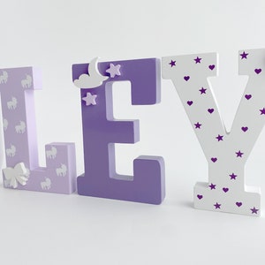 6 Inch Wooden Letters, Nursery Wall Letters, Wooden Name Letters ...
