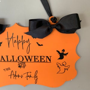 Halloween decor Halloween door sign Halloween decorations image 9