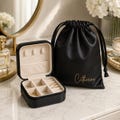 Personalized Travel Jewelry Box, Custom Bridesmaid Gift