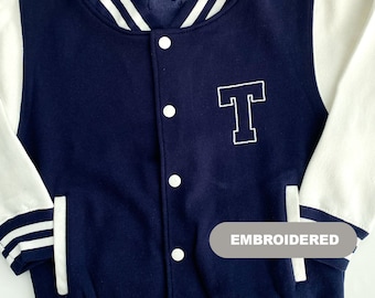 Chaqueta de béisbol para niños chaqueta letterman para niños chaqueta varsity para niños chaqueta estilo universitario para niños chaqueta personalizada para niños