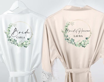 Satin Braut Robe Seidige Brautjungfer Roben /Hochzeit Brautjungfer Geschenk /Bridal Party Robes