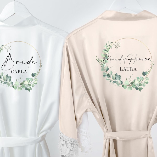 Satin Bridal Robe Silky Bridesmaid Robes /Wedding Bridesmaid Gift /Bridal Party Robes