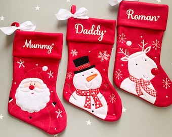 Red christmas stocking Personalized christmas stocking