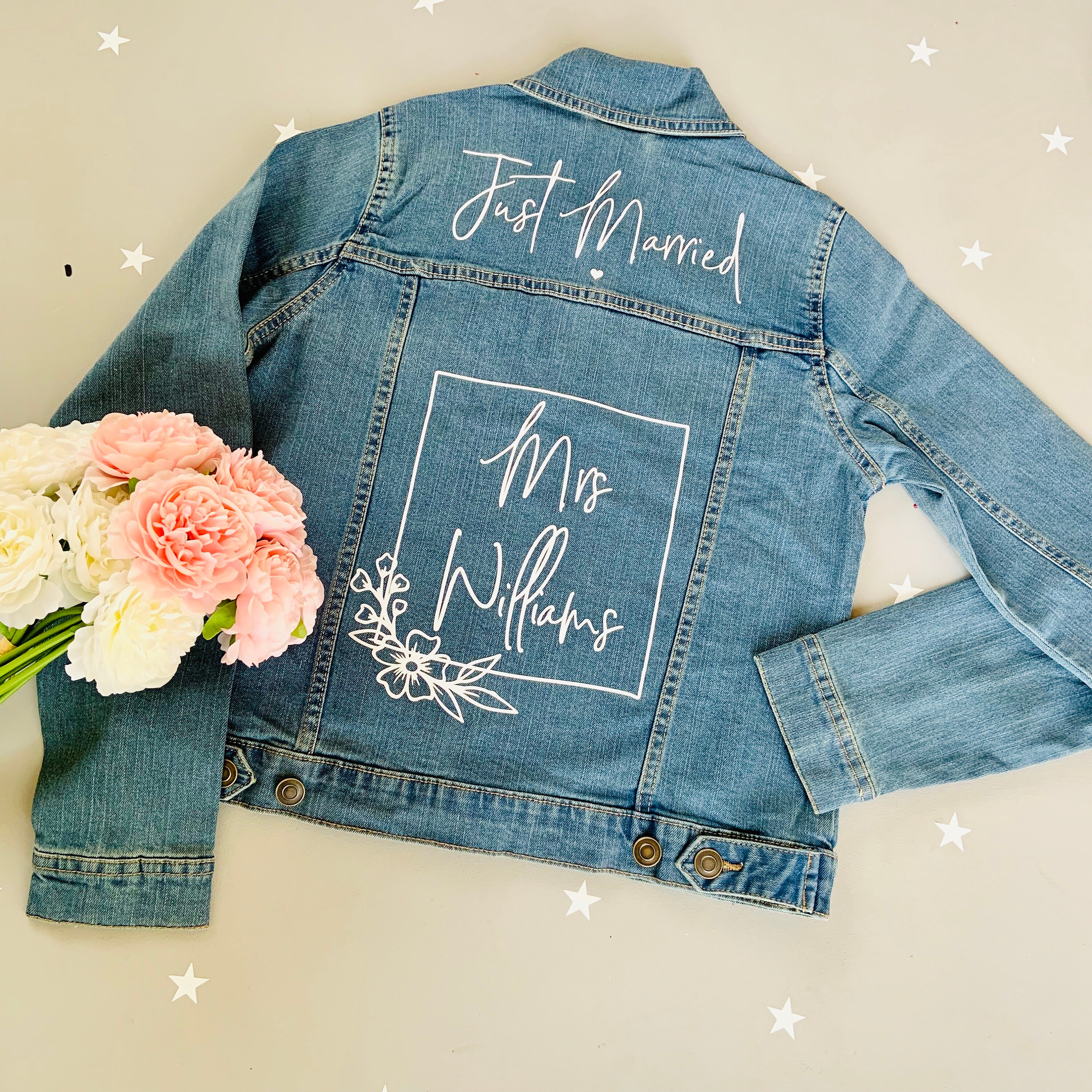Bride Denim Jacket Wedding Jacket Bride 