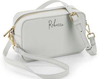 Personalized Crossbody Bag: Monogram Initial Handbag