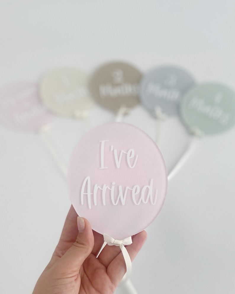 Acrylic Baby Milestone Discs: Hot Air Balloon Photo Prop - Etsy