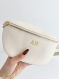 Personalized Faux Leather Crossbody Fanny Pack with Embroidered Strap product logo