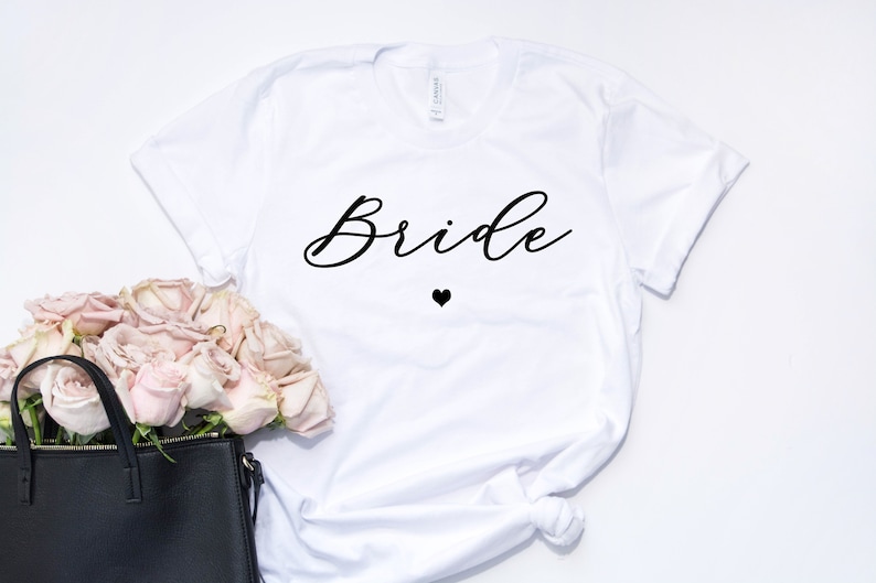 Bruid bruid T-shirt cadeau bruid stam t-shirts bruids douche image 0