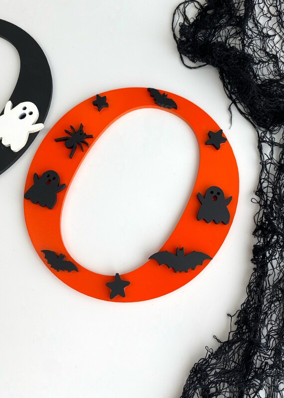 10 Lettere BOO In Legno 17,8 Cm – Ritagli Fai Da Te Per Halloween, Autunno E Decorazioni