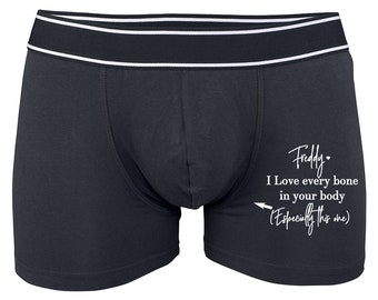 Custom mens underwear Valentines gift for him valentines gift boyfriend valentines day pants valentines day underwear