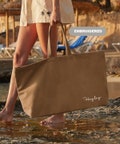Over size Embroidered tote bag large bag with initials custom canvas beach tote shopper custom canvas tote bag name tote bag bridesmaid gift product logo