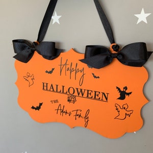 Halloween decor Halloween door sign Halloween decorations image 6