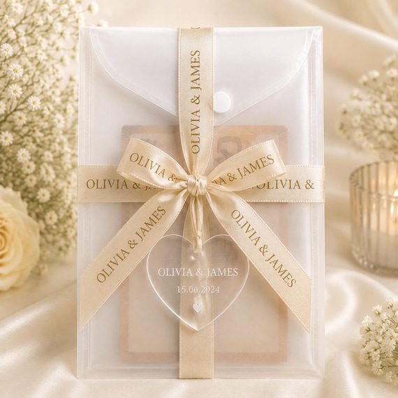 Personalisierte Geldgeschenk Hochzeit | Luxus Hochzeit Geldgeschenk Verpackung | Hochzeitsgeschenk Umschlag mit Namen & Datum