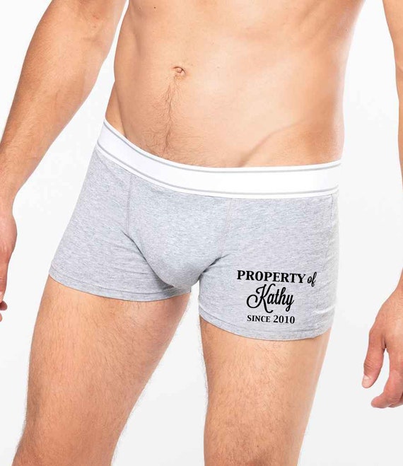 Property of Boxers Funny Underwear Valentines Gift for Him