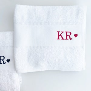 Personalized bath towel, embroidered towel, monogrammed bath towel, towel with name, embroidered hand towel, matching towels, custom towel image 10