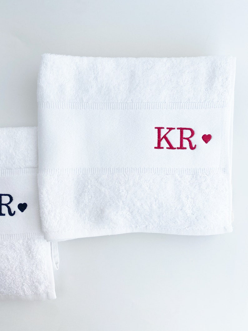 Personalized bath towel, embroidered towel, monogrammed bath towel, towel with name, embroidered hand towel, matching towels, custom towel image 10