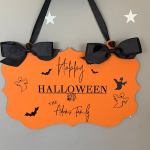 Halloween decor Halloween door sign Halloween decorations image 1