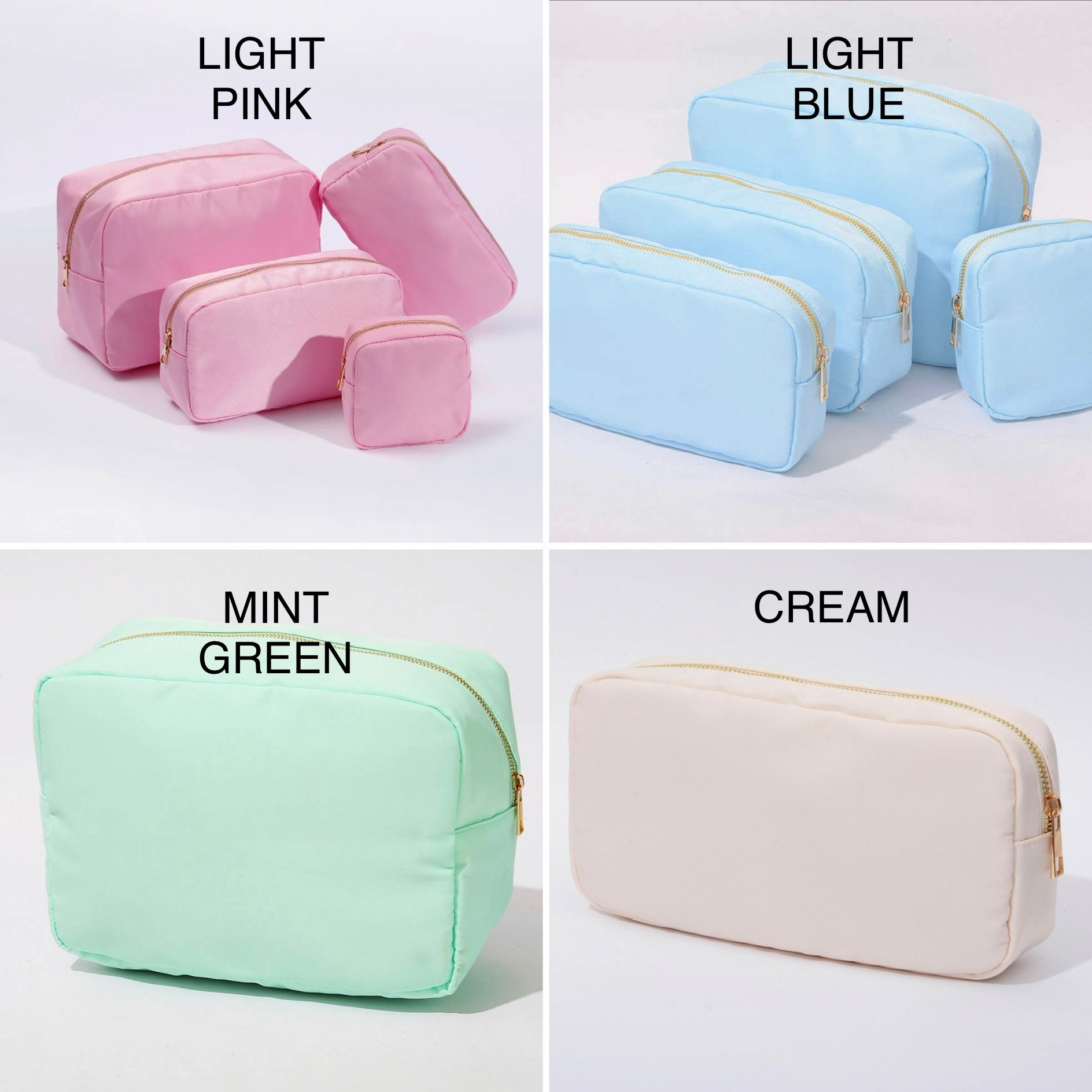 Neon Initial Cosmetic Bag Custom Pouch Custom Cosmetic Bag 