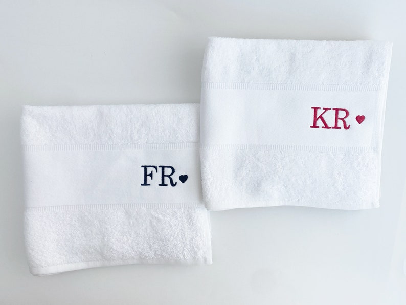 Personalized bath towel, embroidered towel, monogrammed bath towel, towel with name, embroidered hand towel, matching towels, custom towel image 4