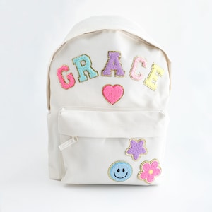 Mochila personalizada Mochila personalizable Mochila con letras Mochila de regreso a la escuela para jardín de infantes Regalo para niños