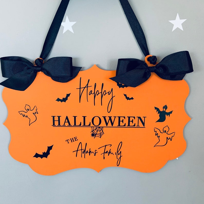 Halloween decor Halloween door sign Halloween decorations image 10