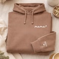 Embroidered Personalised Mama Sweatshirt, Mother's Day Gift, New Mum Gift, Wear my heart on sleeve, Custom Kids Names on Sleeve Jumper product logo