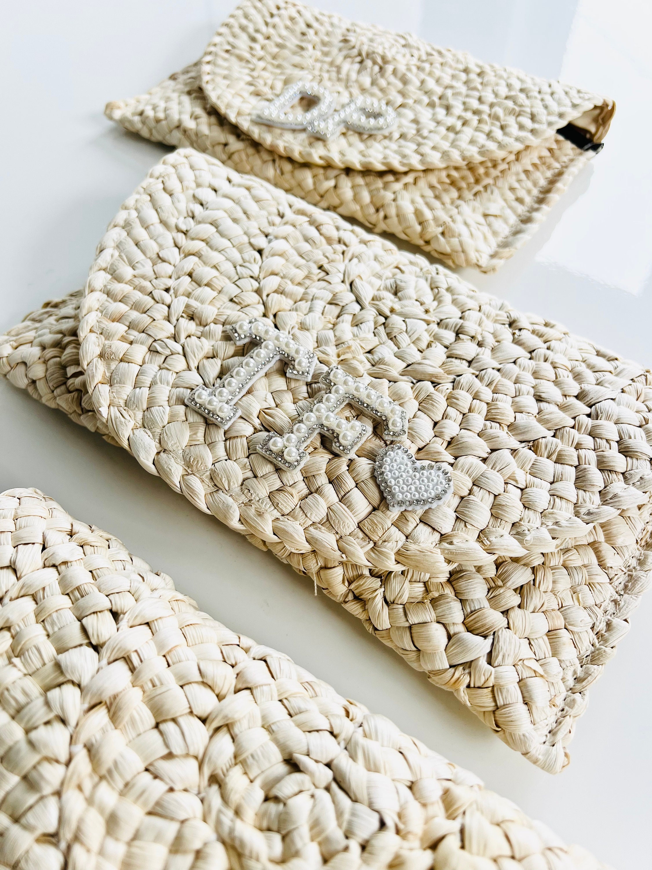 Bride Straw Clutch Bag Straw Bag Straw Purse Custom Straw Etsy UK