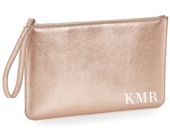 Rose Gold Brautjungfer Handtasche Tasche Clutch, Clutch Handtasche, Clutch Tasche Brautjungfer Clutch Tasche Braut Clutch Tasche Braut weiße Clutch Tasche