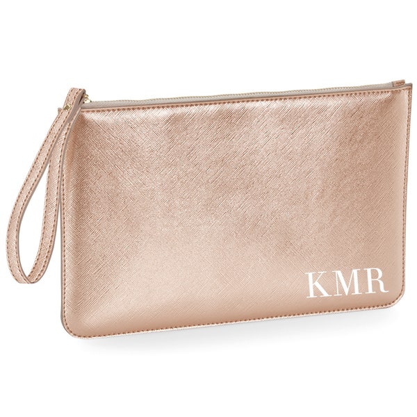 Rose gold Bridesmaid purse bag clutch, Clutch purse, clutch bag bridesmaid clutch bag bride clutch bag bridal white clutch bag