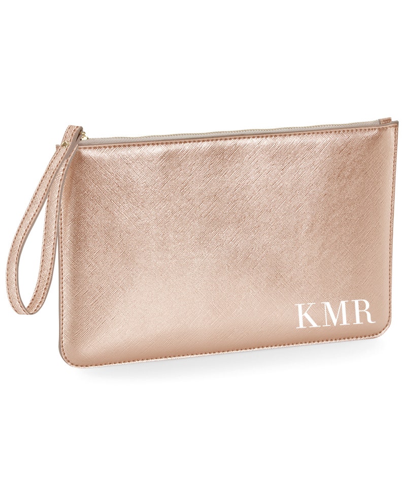 Rose gold Bridesmaid purse bag clutch, Clutch purse, clutch bag bridesmaid clutch bag bride clutch bag bridal white clutch bag Rose Gold