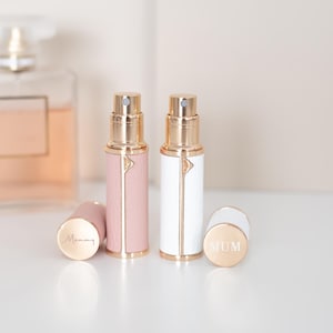Atomizador de perfume de viaje personalizado: regalo recargable para mamá