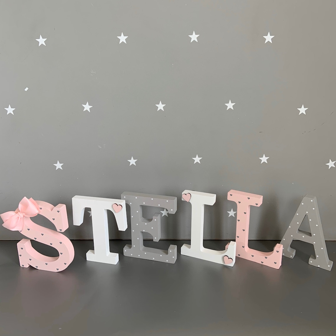 6 Inch Wooden Letters Nursery Wall Letters Wooden Name Etsy