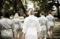 Sage green Satin Bridal Robe / Pink Silky Bridesmaid Robes /  Wedding Kimono / Champagne bridesmaid robe / Bridal Robes / Bachelorette robe product logo