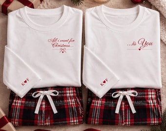 Bijpassende kerstpyjama's voor stellen