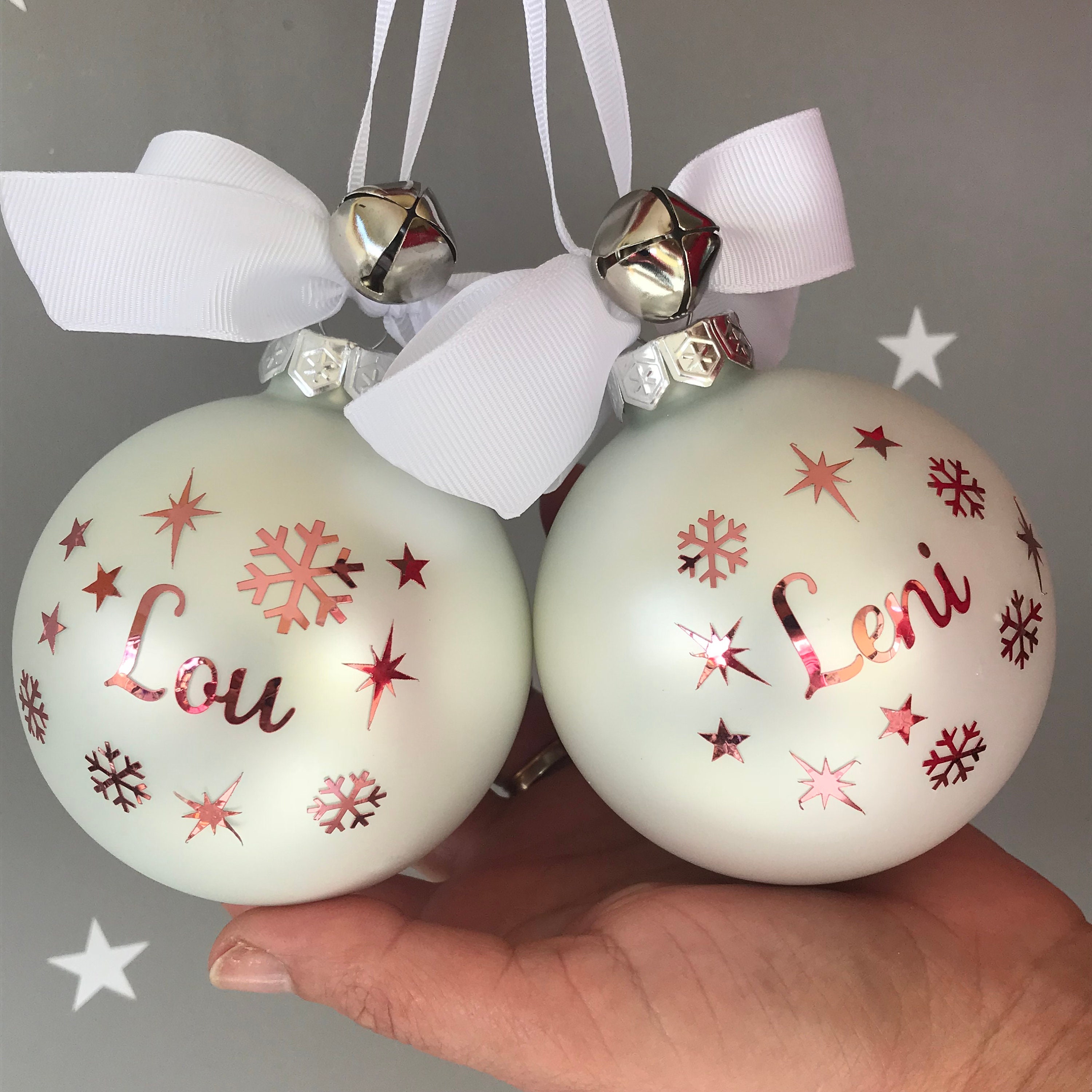 Boules de Noël boules Noël babiole Noël personnalisé bébé | Etsy Boules de Noël boules Noël babiole Noël personnalisé bébé | Etsy