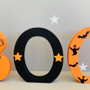 Halloween decor, halloween letters, halloween sign, halloween decorations image 4